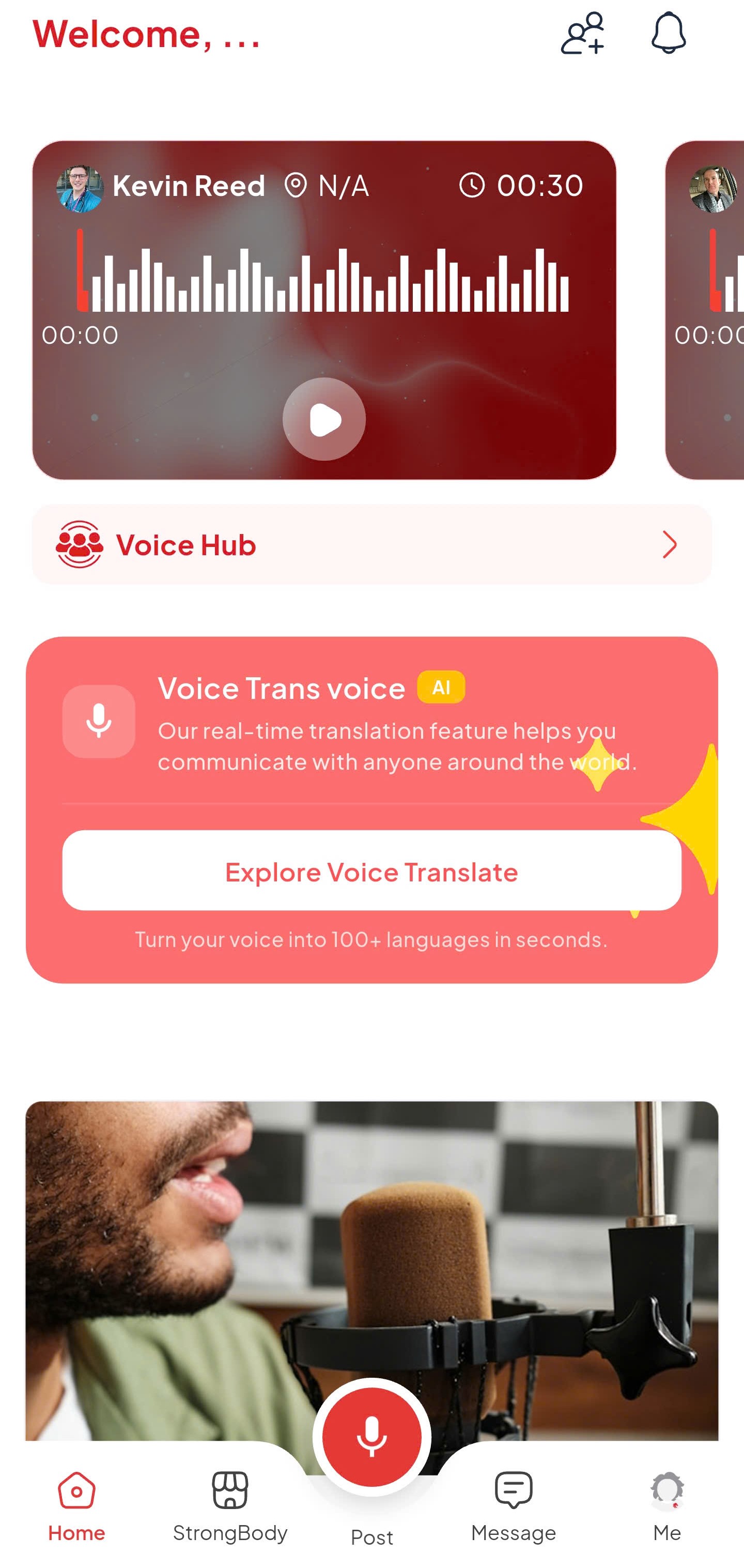 MultiMe AI app interface